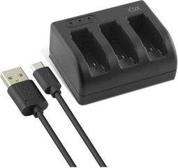 GoPro Battery Charger KSIX Hero 5 USB-C Black