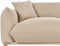 LUVOS - Driezitsbank - Lichtbeige - Polyester
