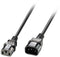 Lindy 30321 - Stroom Aansluitkabel - C14 male naar C13 female 1 m - Zwart