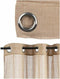 Gordijn Beige 140 x 0,1 x 260 cm (6 Stuks)