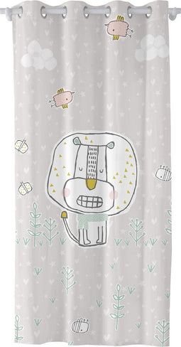 Gordijn HappyFriday Moshi Moshi Best Buddies Multicolour Best Buddies 140 x 265 cm