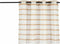 Gordijn Strepen Bruin 140 x 0,1 x 260 cm (6 Stuks)