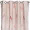 Gordijnen Kinderen 140x250m - raambekleding kind - met haakjes en ringen - Glow in the dark - Roze met eenhoorn