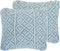GOREME - Sierkussen set van 2 - Blauw - 45 x 40 cm - Katoen