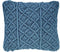 GOREME - Sierkussen set van 2 - Blauw - 45 x 40 cm - Katoen