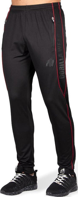 Gorilla Wear Branson Trainingsbroek - Zwart/Rood - M