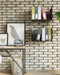 Gorillz Clark - Wandrek - Industrieel Wandrek van Metaal - Brandhout - Archiefkast - Zwart