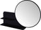 Gorillz Clever Wandspiegel met Plankje - spiegel rond - 85 x 56 cm - Zwart