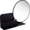 Gorillz Clever Wandspiegel met Plankje - spiegel rond - 85 x 56 cm - Zwart