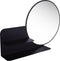 Gorillz Clever Wandspiegel met Plankje - spiegel rond - 85 x 56 cm - Zwart