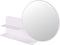 Gorillz Clever Wandspiegel met Plankje - spiegel rond - 85 x 56 cm - Wit