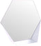 Gorillz Hive Wandspiegel met Plank - Hexagon Spiegel Hangend - 60 x 52 cm - Metaal Wit
