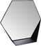 Gorillz Hive Wandspiegel met Plank - Hexagon Spiegel Hangend - 60 x 52 cm - Industrieel Zwart