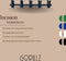Gorillz Incision - Wandkapstok - 10 kapstokhaken - Blauw