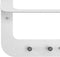 Gorillz Linea - Wandkapstok Met Kledinghanger - Hangende Wandkapstok - 10 Kapstok Haken - Wit