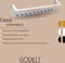 Gorillz Linea - Wandkapstok Met Kledinghanger - Hangende Wandkapstok - 10 Kapstok Haken - Wit