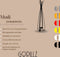 Gorillz Modi - kapstok staand - Staande Kapstok - 8 haken - Metaal - 170 cm - Zwart
