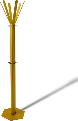 Gorillz Molto - Staande Kapstok - 18 kapstokhaken Staande Kleerhanger (175 x 35 x 40 cm) - Metaal- Goud
