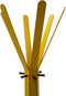 Gorillz Molto - Staande Kapstok - 18 kapstokhaken Staande Kleerhanger (175 x 35 x 40 cm) - Metaal- Goud