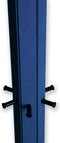 Gorillz Molto - Staande Kapstok - 18 kapstokhaken Staande Kleerhanger (175 x 35 x 40 cm) - Metaal- Blauw