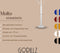 Gorillz Molto - Staande Kapstok - 18 kapstokhaken Staande Kleerhanger (175 x 35 x 40 cm) - Metaal - Wit