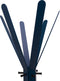 Gorillz Molto - Staande Kapstok - 18 kapstokhaken Staande Kleerhanger (175 x 35 x 40 cm) - Metaal- Blauw