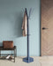 Gorillz Molto - Staande Kapstok - 18 kapstokhaken Staande Kleerhanger (175 x 35 x 40 cm) - Metaal- Blauw