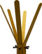Gorillz Molto - Staande Kapstok - 18 kapstokhaken Staande Kleerhanger (175 x 35 x 40 cm) - Metaal- Goud