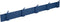 Gorillz Mystiek Five - Wandkapstok - 10 kapstok haken - Blauw