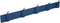 Gorillz Mystiek Five - Wandkapstok - 10 kapstok haken - Blauw