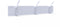 Gorillz Mystiek Three - Wandkapstok - 6 Kapstok haken - Wit