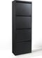 Gorillz Paw Fire - Schoenenrek Opbergrek – Schoenenkast- Schoenenkasten - 51 x 17 x 141 cm - Metaal - Zwart