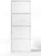 Gorillz Paw Fire - Schoenenrek Opbergrek – Schoenenkast - Schoenenkasten - 51 x 17 x 141 cm - Metaal - Wit
