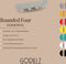 Gorillz Rounded Four - Wandkapstok - 40x6x7,8cm - Grijs