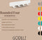 Gorillz Rounded Four - Wandkapstok - 40x6x7,8cm - Wit
