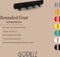 Gorillz Rounded Four - Wandkapstok - 40x6x7,8cm - Zwart