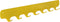 Gorillz Rounded Seven - Wandkapstok - 67 x 6 x 7,8 mm - Geel