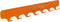 Gorillz Rounded Seven - Wandkapstok - 67 x 6 x 7,8 mm - Oranje