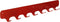 Gorillz Rounded Seven - Wandkapstok - 67 x 6 x 7,8 mm - Rood