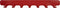 Gorillz Rounded Seven - Wandkapstok - 67 x 6 x 7,8 mm - Rood