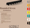 Gorillz Rounded Seven - Wandkapstok - 67 x 6 x 7,8 mm - Zwart