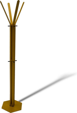 Gorillz Stack - Kapstok Staand - Staande kapstok - Metaal - 12 Kapstok haken - 174,5 cm - Goud / Gold
