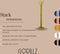 Gorillz Stack - Kapstok Staand - Staande kapstok - Metaal - 12 Kapstok haken - 174,5 cm - Goud / Gold