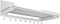 Gorillz Switch - Wandkapstok - 9 Haken - Met Hoedenplank - Stevig Staal - Wit