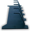 Gorillz Triangle Five - Wandkapstok - 5 haken - 70 x 5 x 12 cm - Blauw