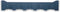 Gorillz Triangle Five - Wandkapstok - 5 haken - 70 x 5 x 12 cm - Blauw