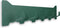 Gorillz Triangle Five - Wandkapstok - 5 haken - 70 x 5 x 12 cm - Groen