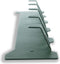 Gorillz Triangle Five - Wandkapstok - 5 haken - 70 x 5 x 12 cm - Groen