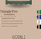 Gorillz Triangle Five - Wandkapstok - 5 haken - 70 x 5 x 12 cm - Groen