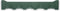 Gorillz Triangle Five - Wandkapstok - 5 haken - 70 x 5 x 12 cm - Groen